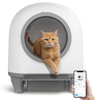 Warcat® Smart Cat Litter Box – Self-Cleaning & Odor-Free